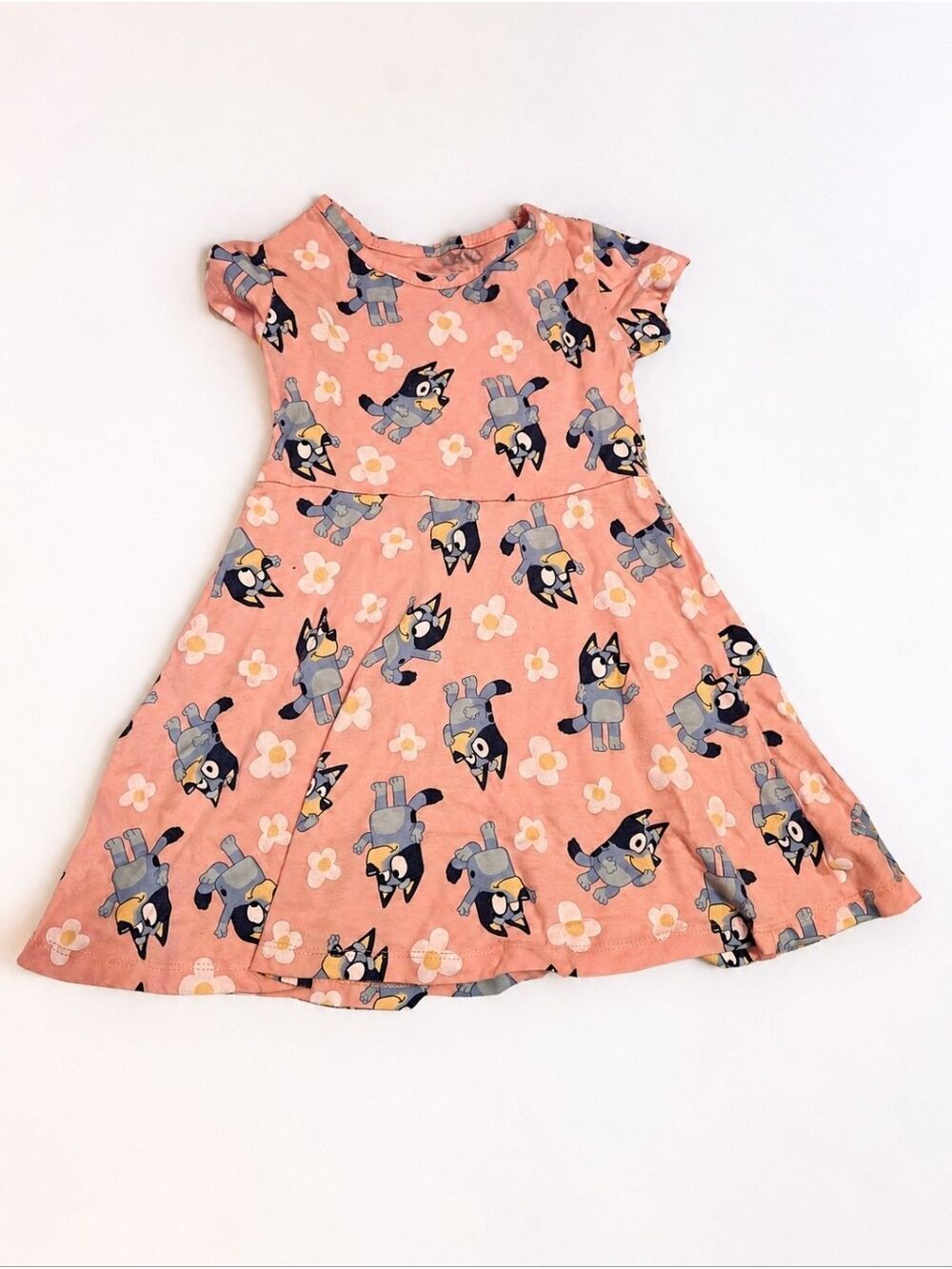 Bluey Girls Pink Floral Dress Size 4T